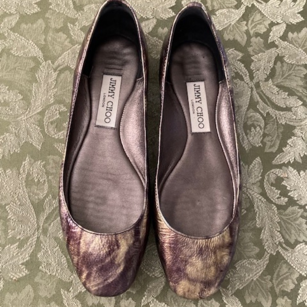 Jimmy Choo Leather Flats